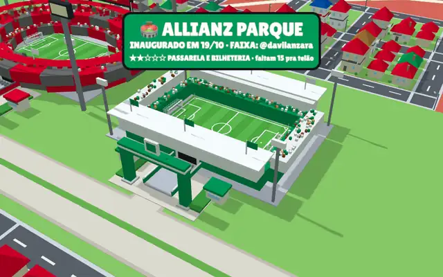 Allianz Parque no mapa do jogo