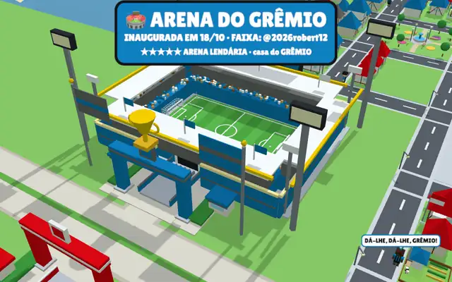 Arena do Grêmio no mapa do jogo