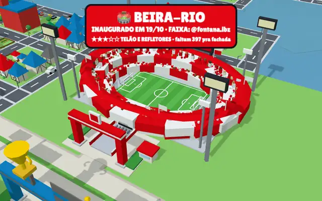 Beira-Rio no mapa do jogo