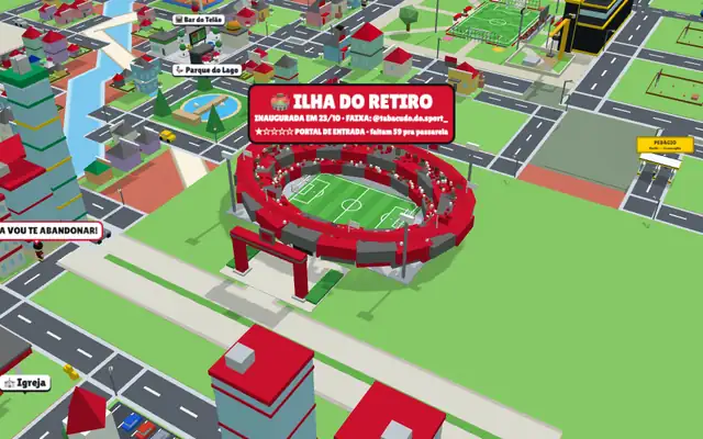 Ilha do Retiro no mapa do jogo