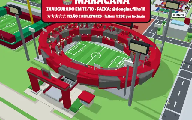 Maracanã no mapa do jogo
